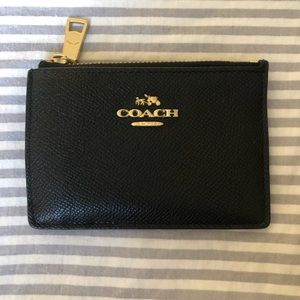 Coach Black Card Case Holder